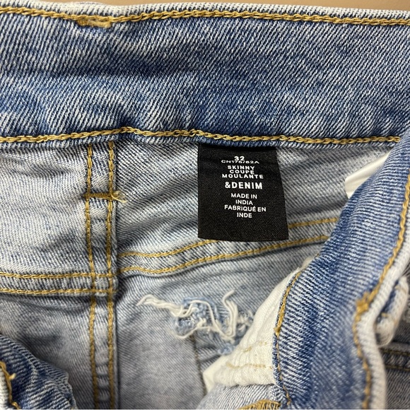 H&M men’s denim skinny rip jean size 32 - Picture 8 of 10
